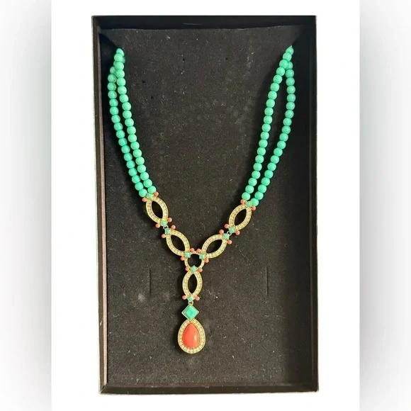 Heidi Daus Coral and Torq Necklace in Excellent condition - Picture 13 of 16